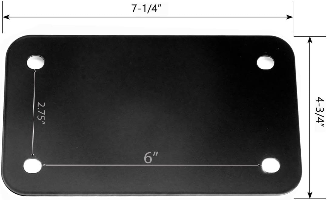 LFPartS license frame mounted on a motorcycle enhances protection and aesthetics
