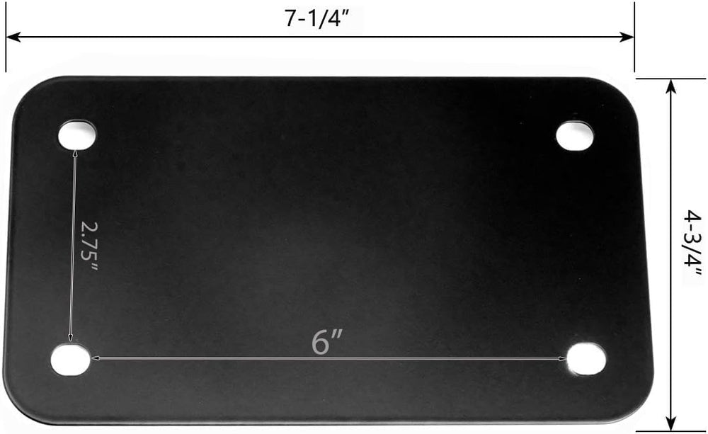 LFPartS license frame mounted on a motorcycle enhances protection and aesthetics