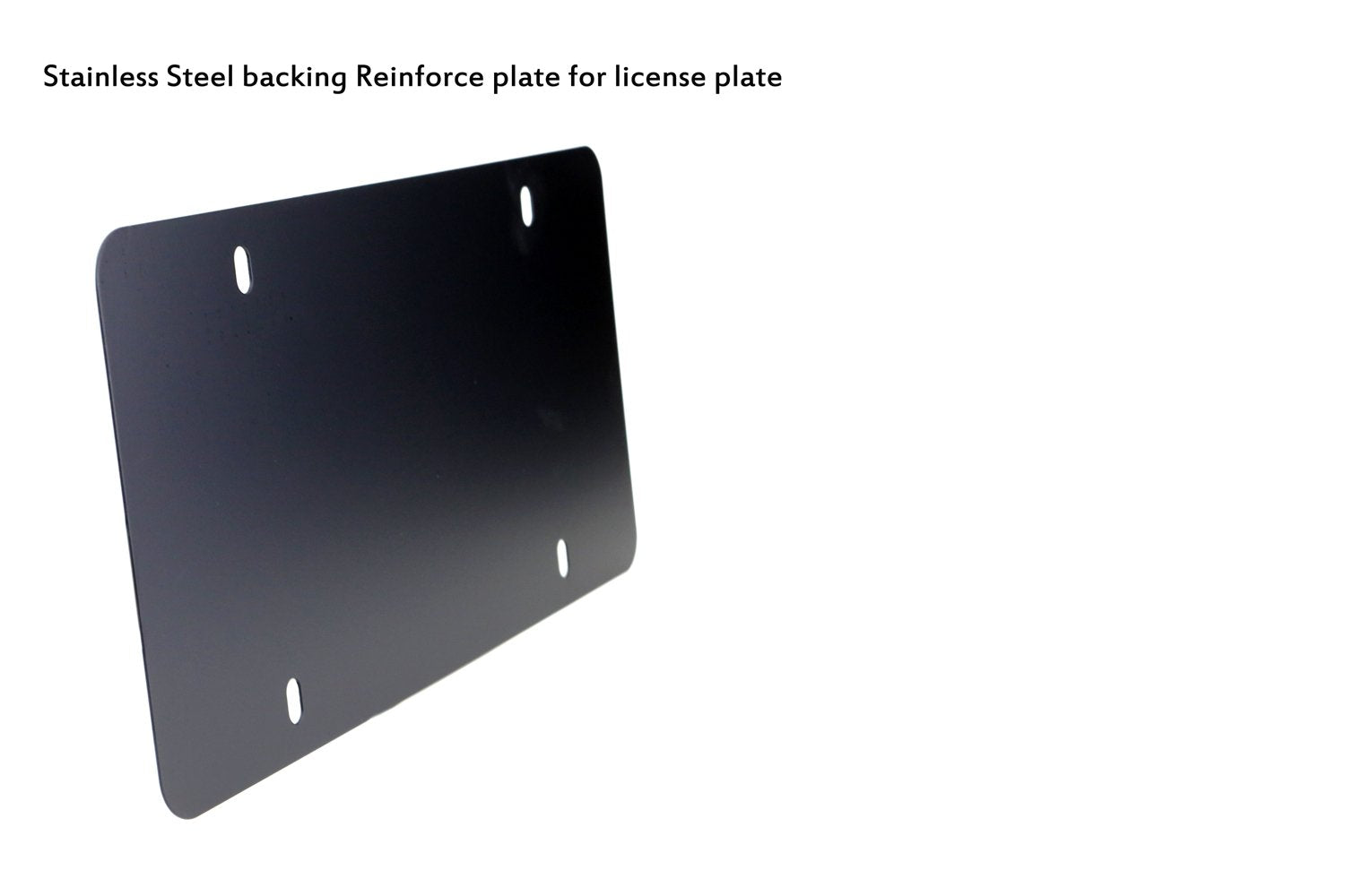LFPartS backing plate fits 12x6 USA plates for added rigidity