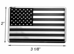 LFPartS USA embossed flag right emblem boosts truck styling with weatherproof finish.