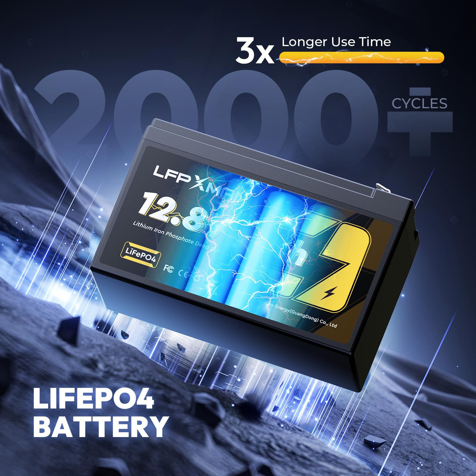 LFPXMAN battery with F2 terminals for quick, secure installation in ride-on toys