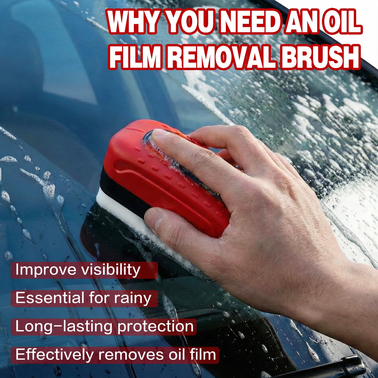 LFXZSGSG hydrophobic coating application beads water for clearer windshield in rain