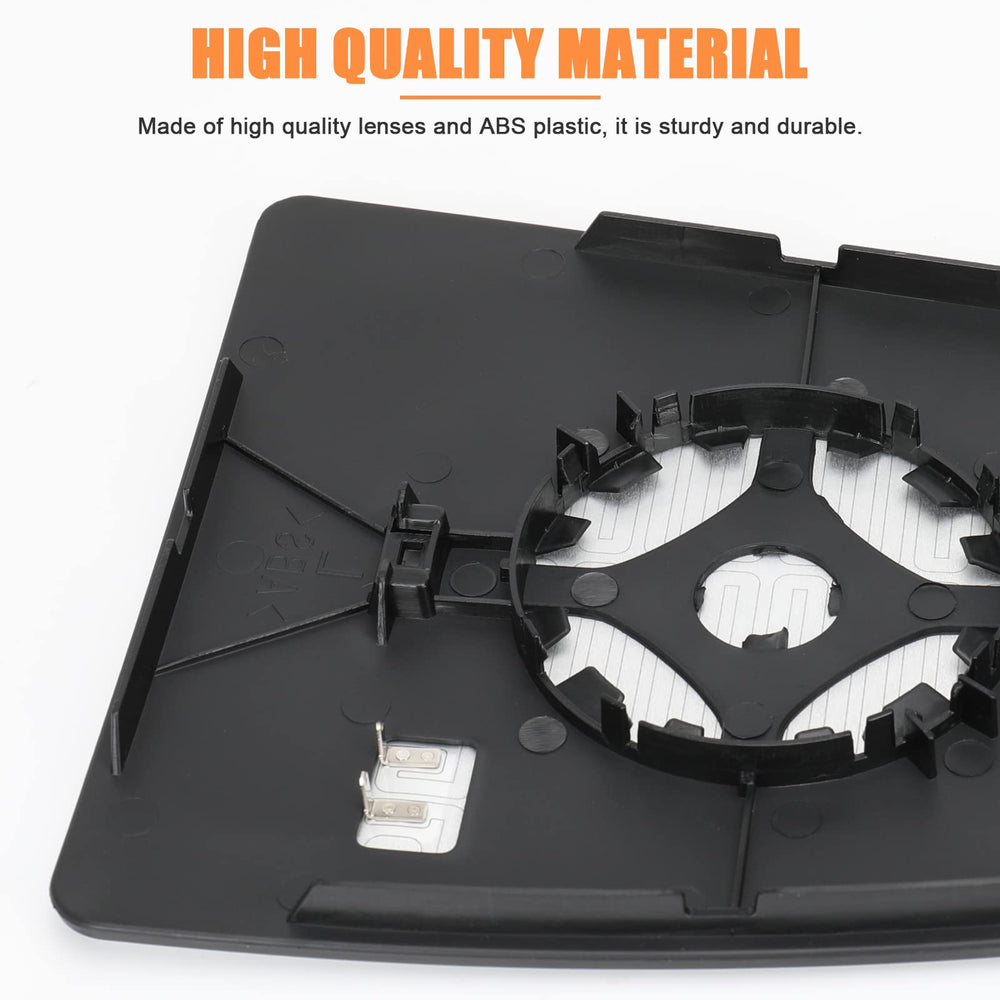 LHCDQSKCW ABS back plate supports sturdy, reliable mirror performance.
