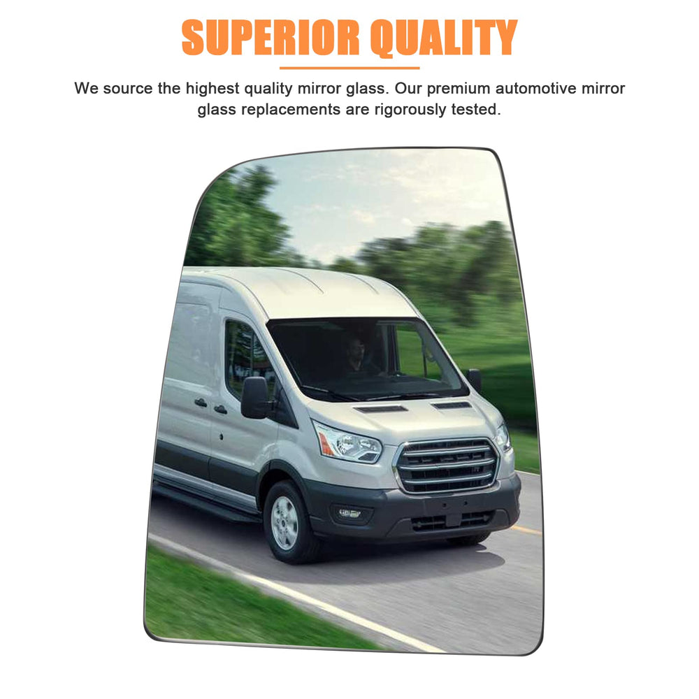 LHCDQSKCW Transit mirror glass with backing plate improves visibility at all angles.