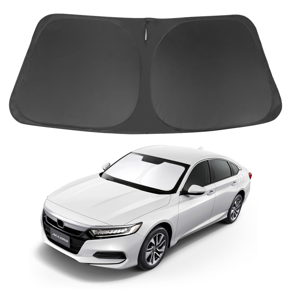 LHFLIVE windshield shade front window blocks heat and UV rays for Honda Accord.
