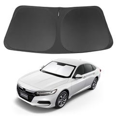 LHFLIVE windshield shade front window blocks heat and UV rays for Honda Accord.
