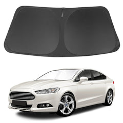 LHFLIVE Windshield Sun Shade for Ford Fusion reduces glare and heat buildup