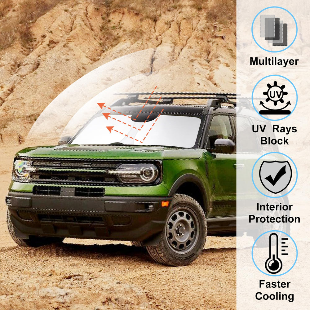 LHFLIVE sun shade with UV-reflective fabric blocks sun rays effectively.