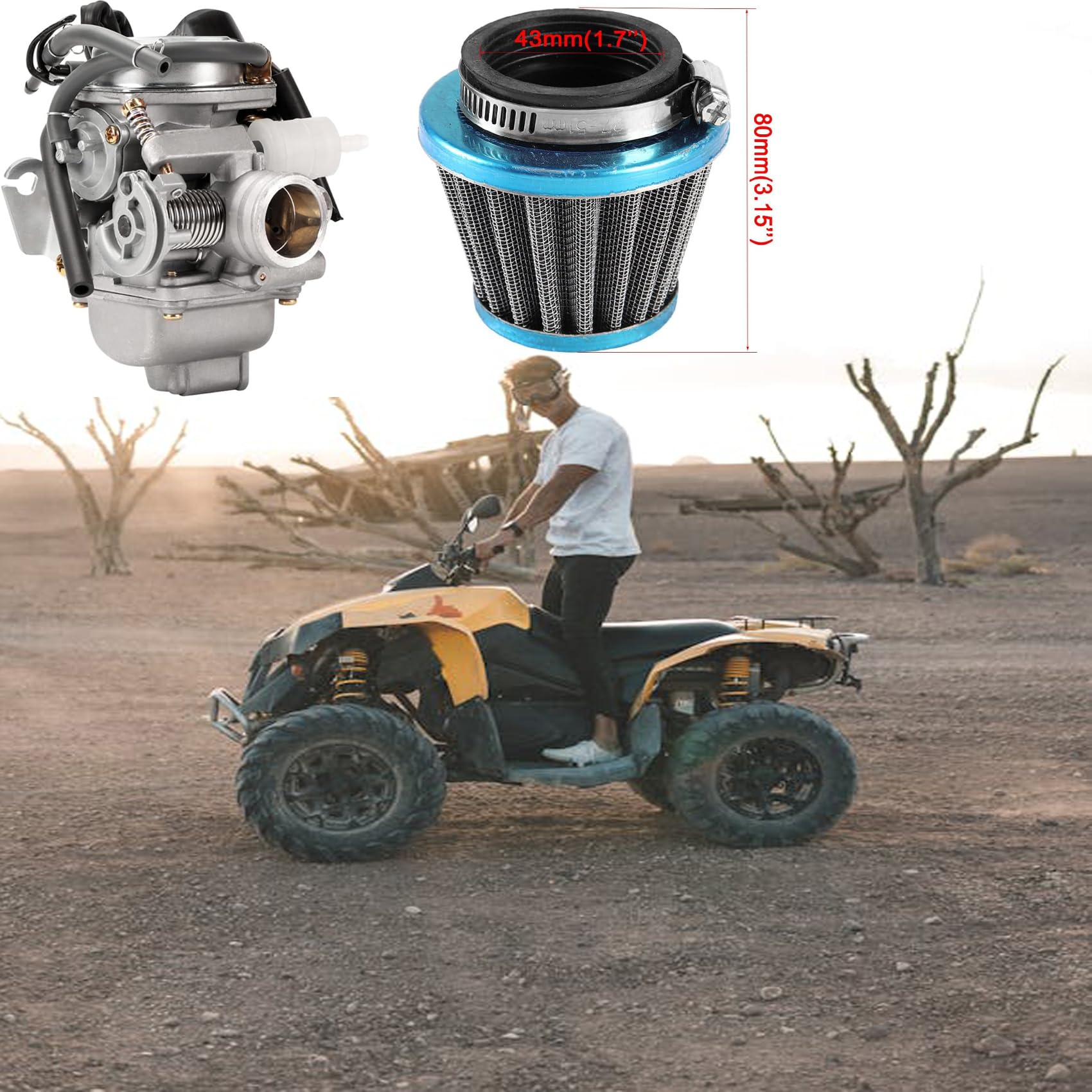 LIAMTU 150cc carburetor includes intake manifold for precise fitting