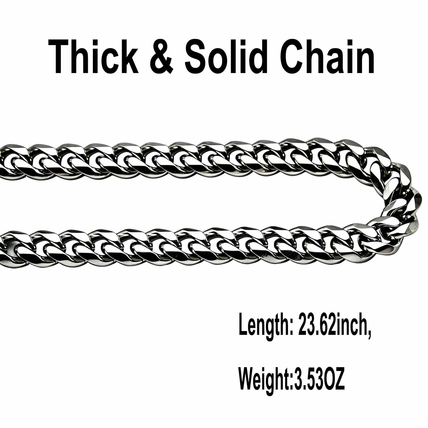 Liangery silver finish wallet chain highlighting anti-tarnish durability in everyday use.