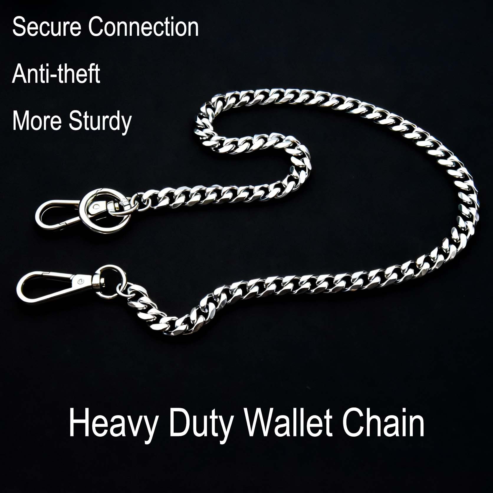 Liangery chain with wallet attached showing practical everyday security.
