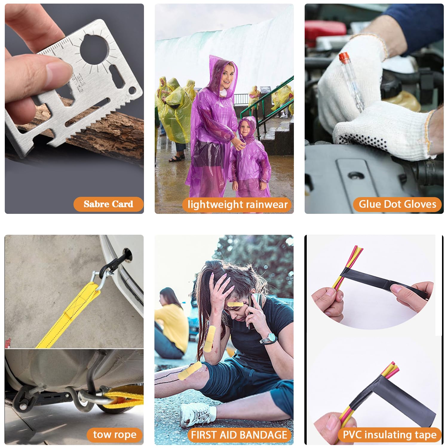 LIANXIN roadside emergency kit non-slip gloves for better grip