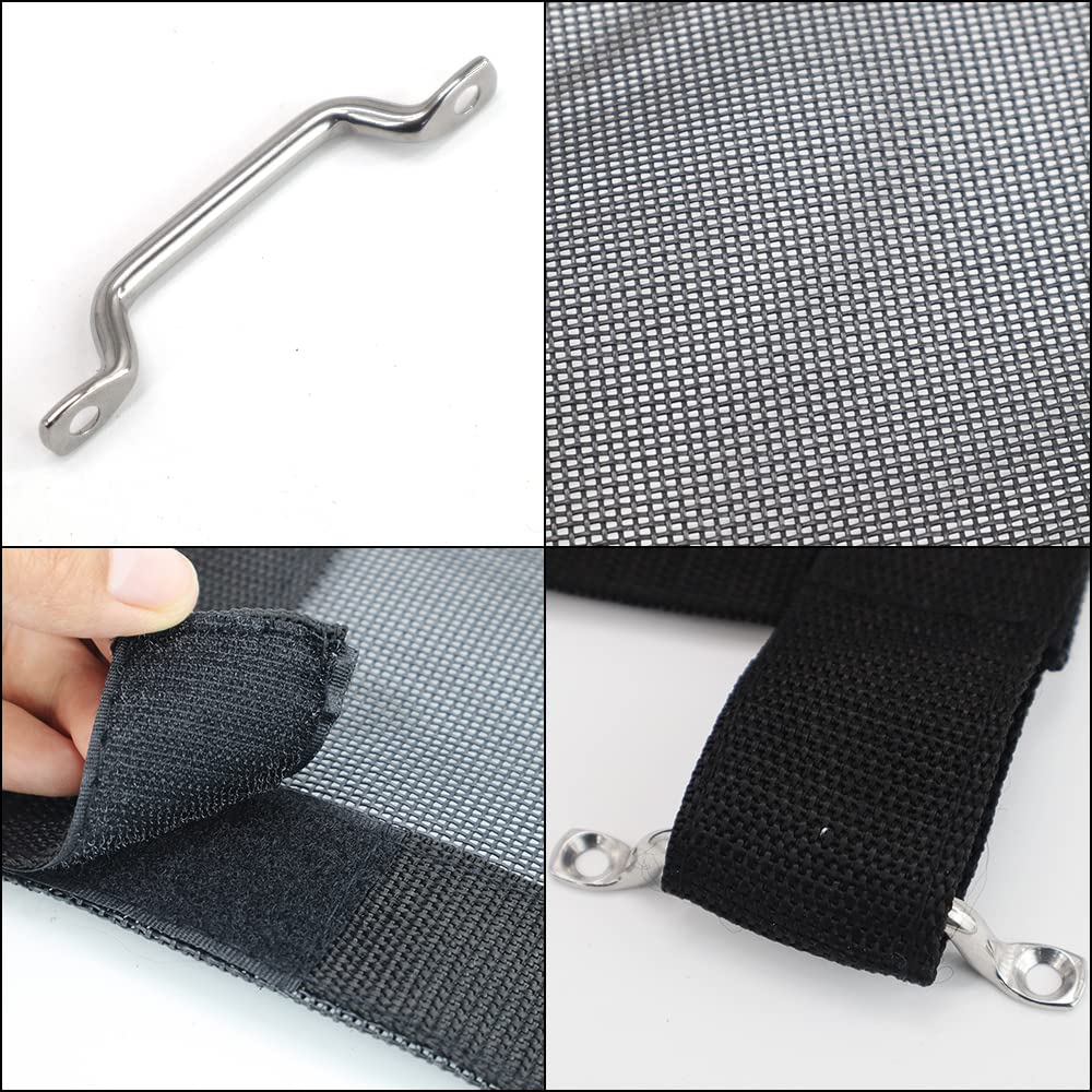 LIAULIADLL close-up of heavy-duty Velcro closure on screen