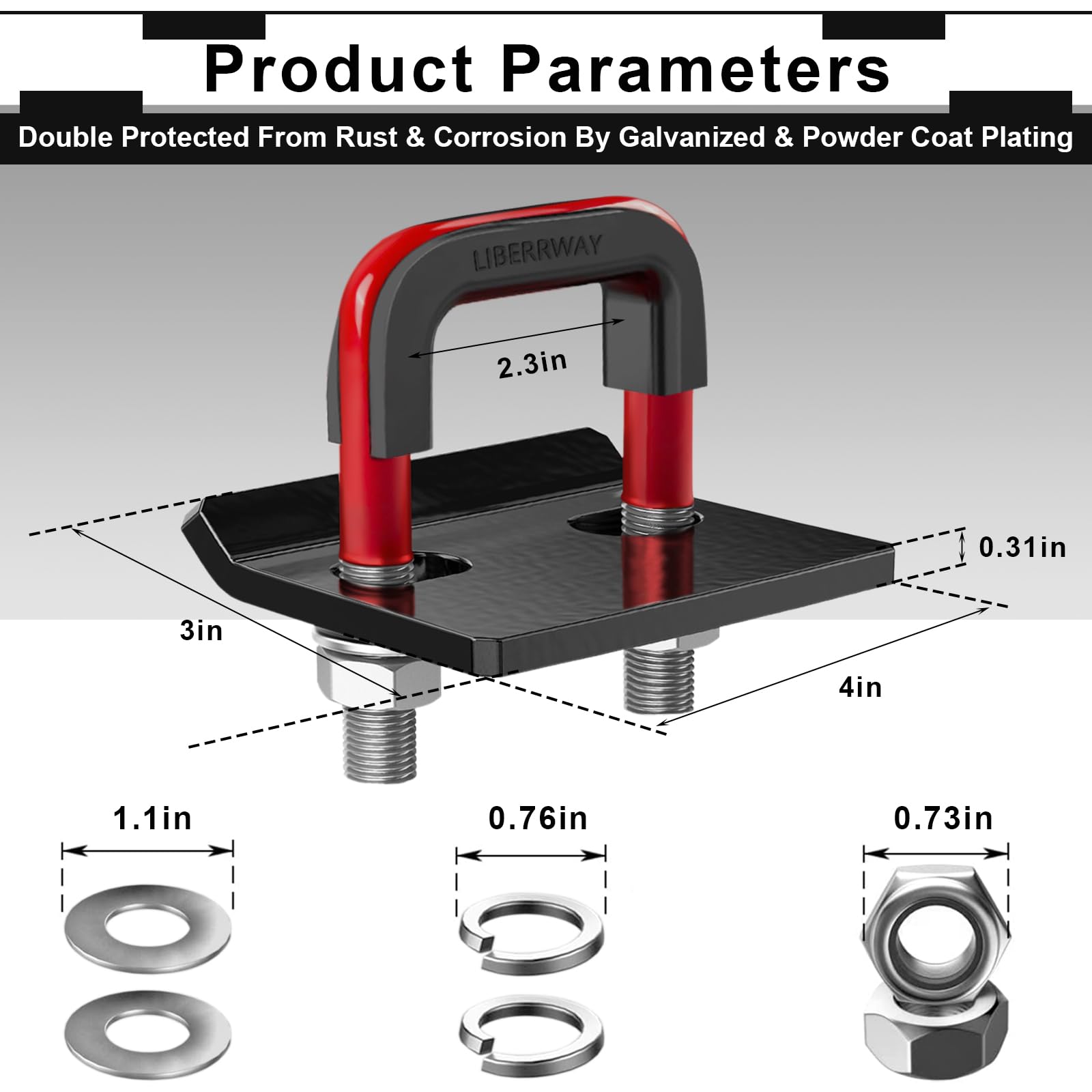 LIBERRWAY anti-rattle installation reduces trailer movement effectively.