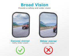 Wide-field vision from LIBERRWAY mirrors improves road awareness during drives.