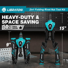 LIBRATON 2in1 tool in use for on-site fastening.