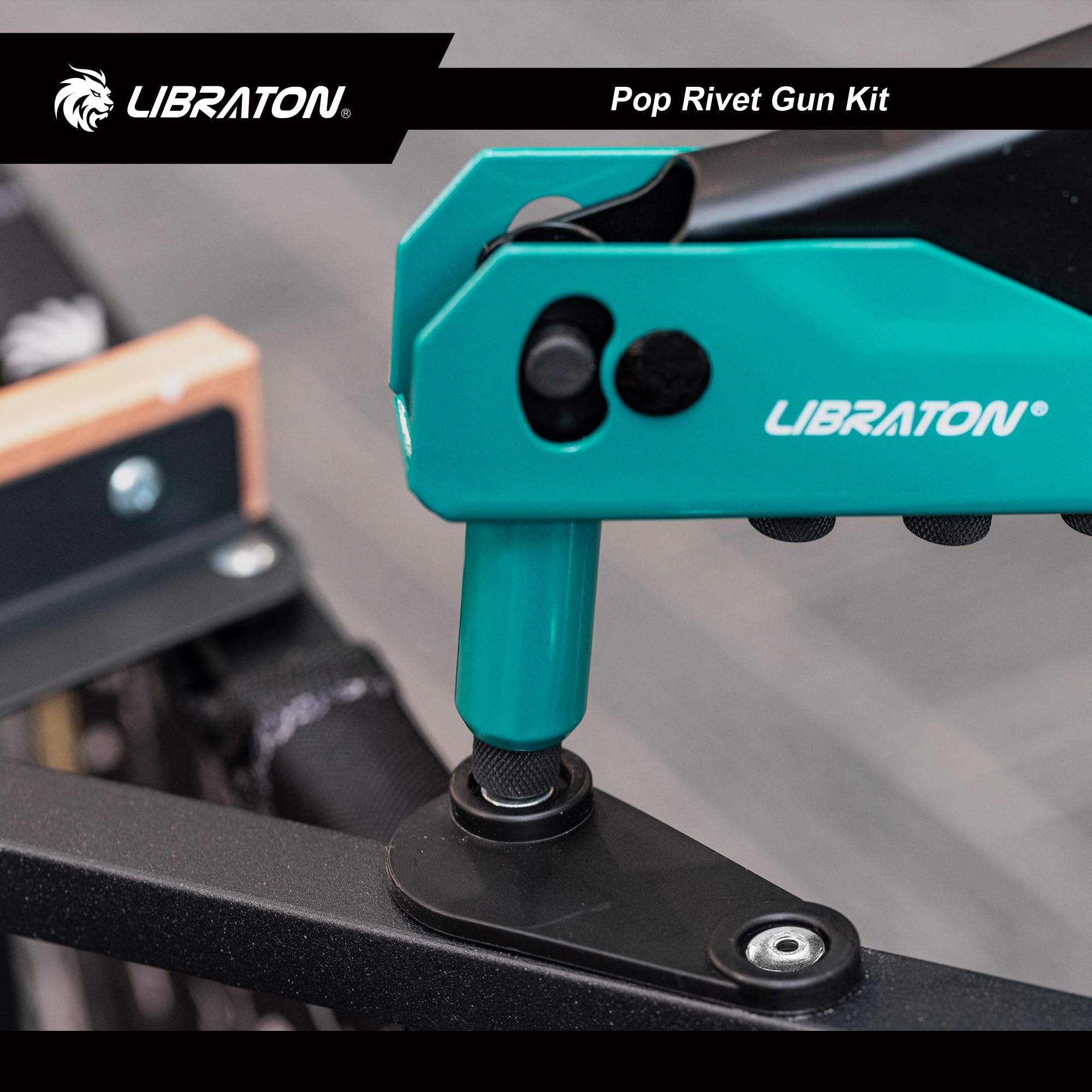 LIBRATON safety lock keeps the tool secure during storage