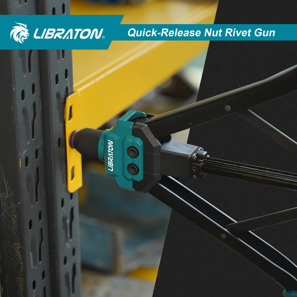 LIBRATON Rivet Nut Tool includes 110 nuts for versatile projects and quick replacements.