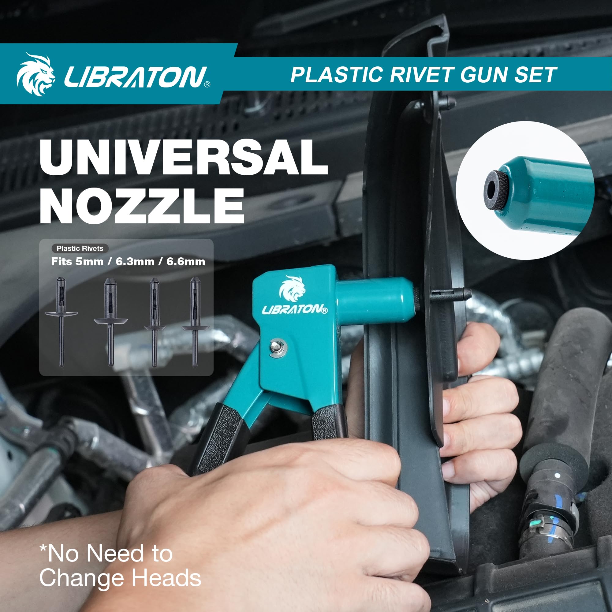 LIBRATON removal pry bar for rivet extraction and cleanup