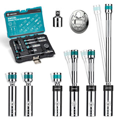 LIBRATON spark plug socket 4-inch extension for tight engine spaces.