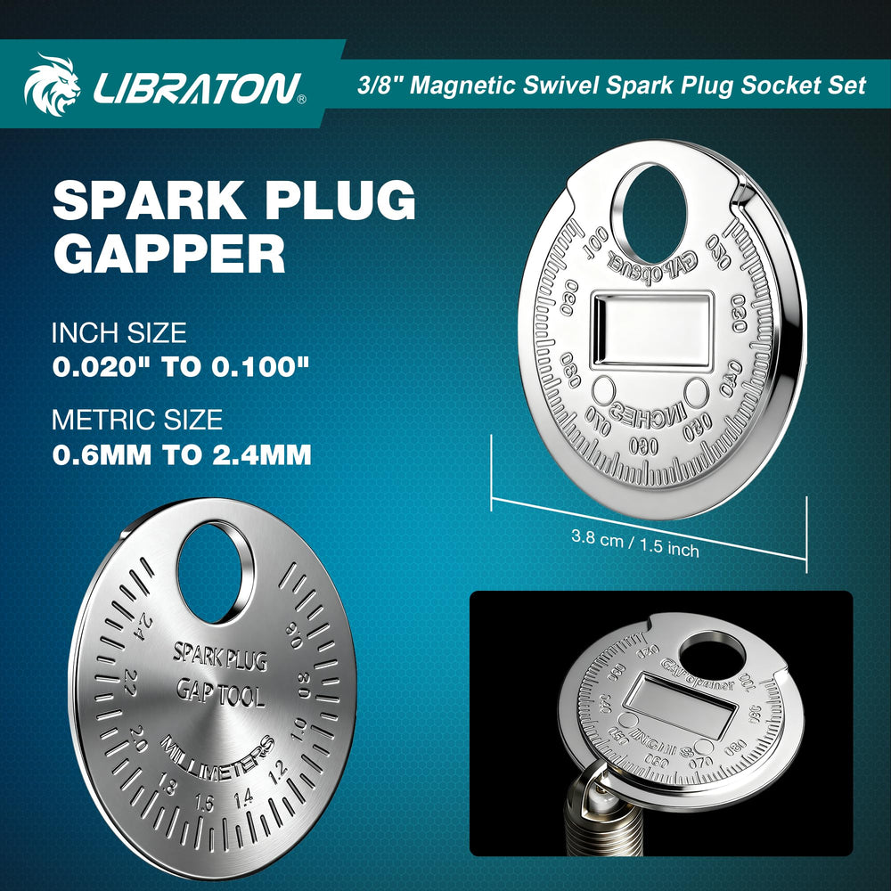 LIBRATON swivel head socket 360° for tight spaces in action.