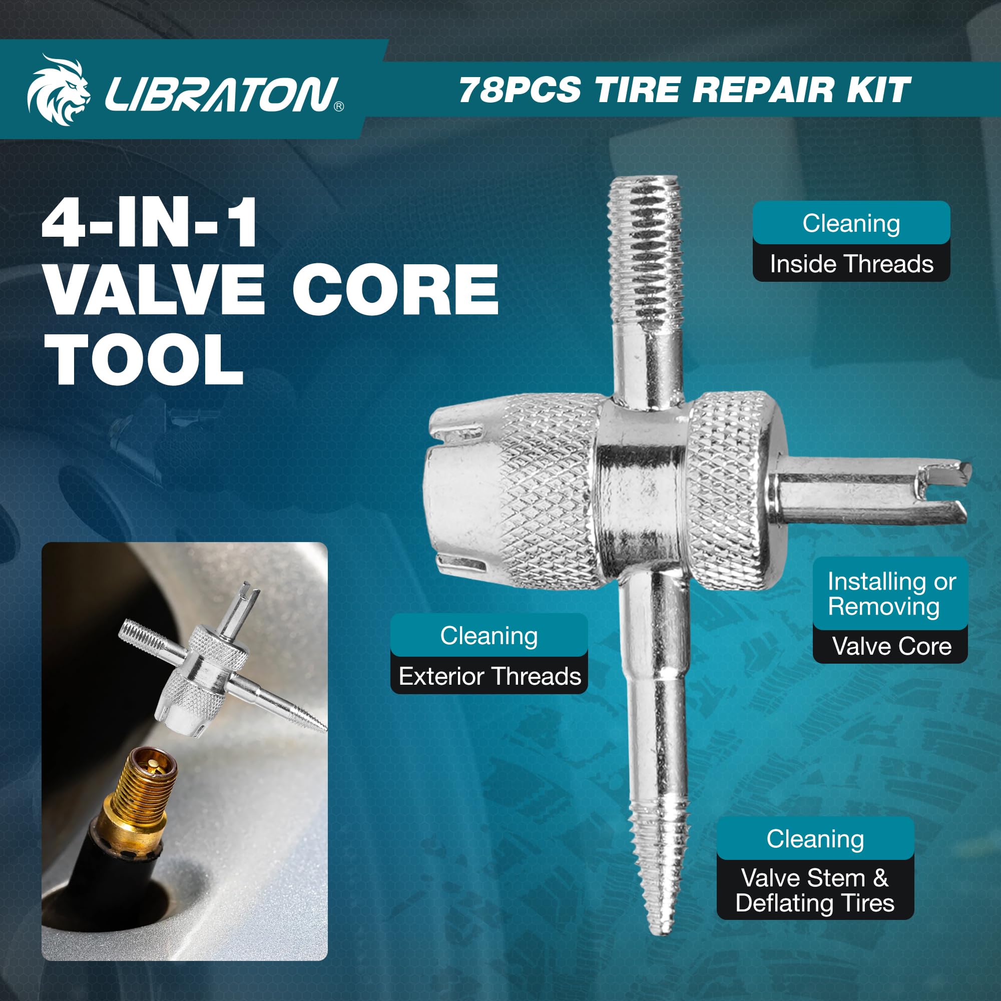 LIBRATON utility knife for clean cuts during patching repairs.