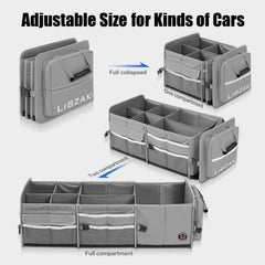 LIBZAKI folded-trunk-organizer compact storage when not in use.