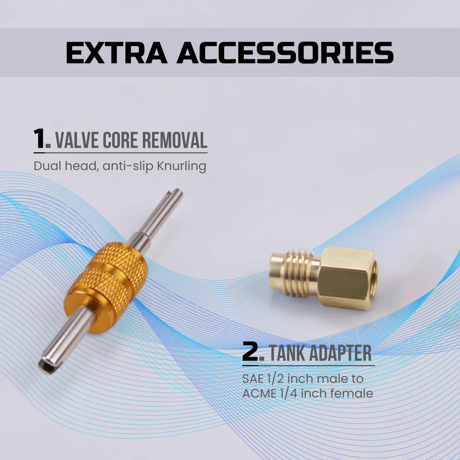 Lichamp easy operation knurled grip and snap lock for quick setup.