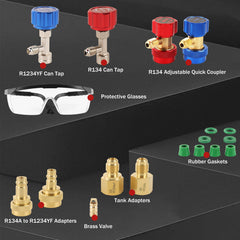 Lichamp R1234yf adapters and diagnostic kit enable versatile testing.