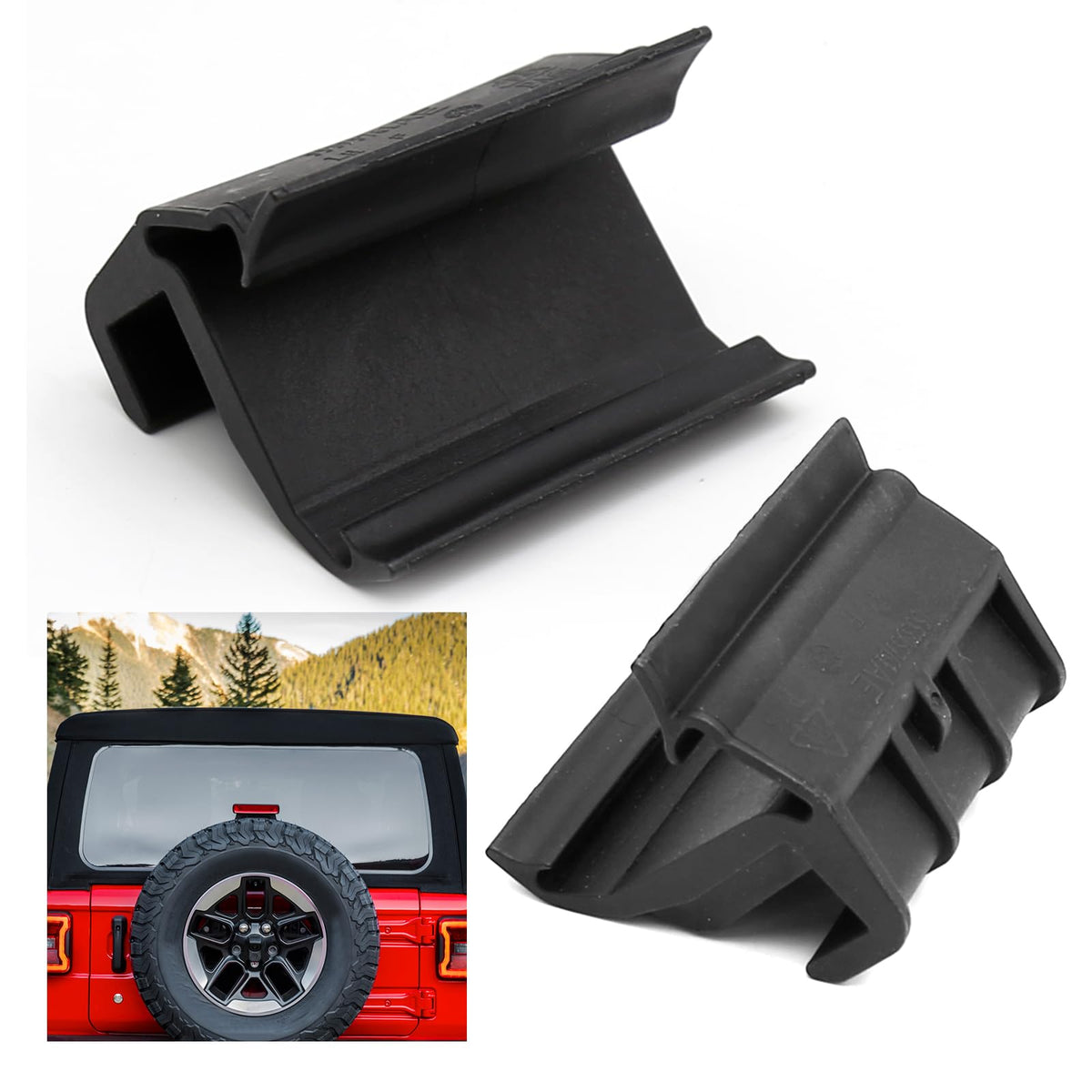 LIDSCURA rear window clips for Jeep Wrangler JK left and right secure the soft top
