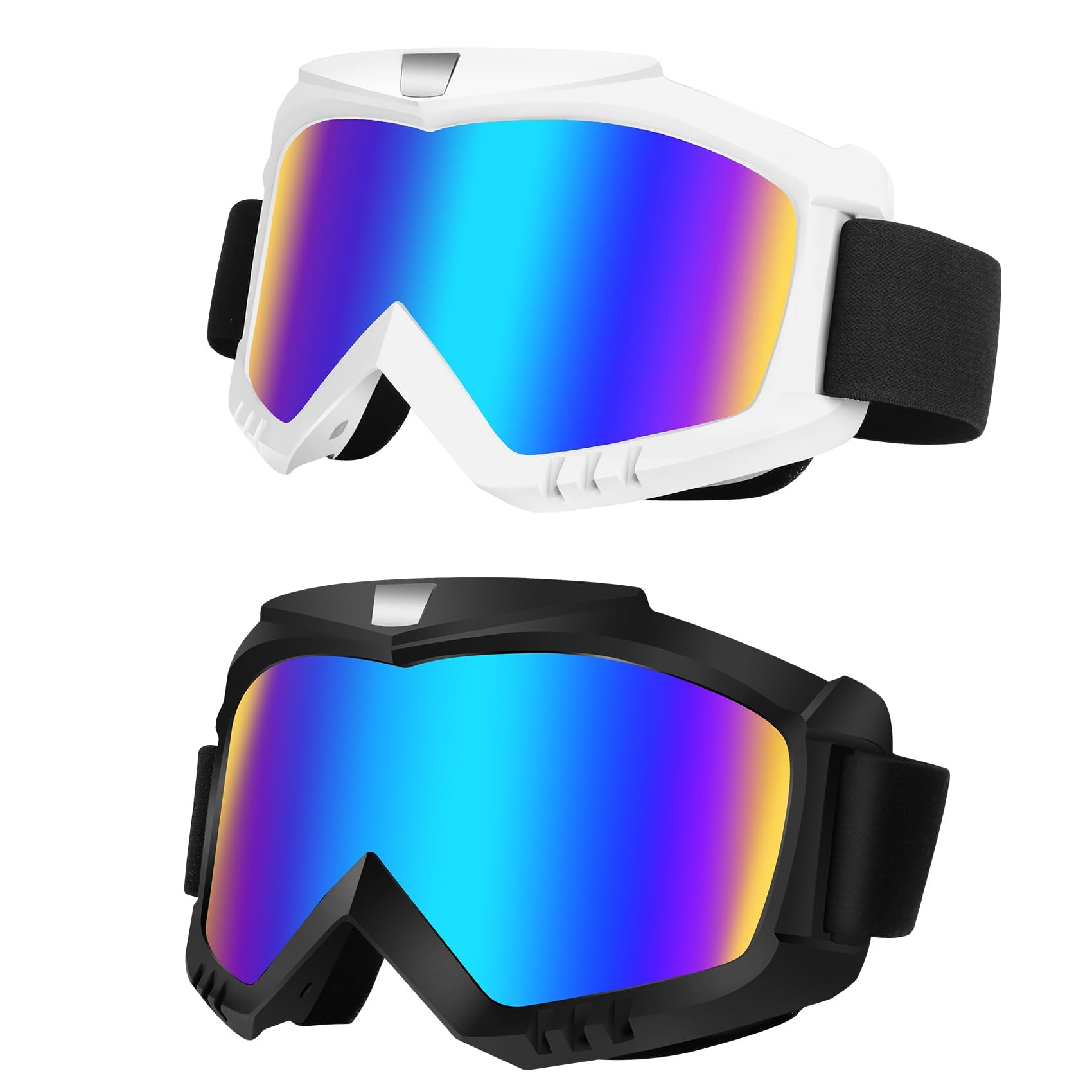 Lievermo dirt bike goggles black, wind protection for riders on trails