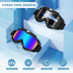 Lievermo dirt bike goggles clear lenses enhance visibility in low light
