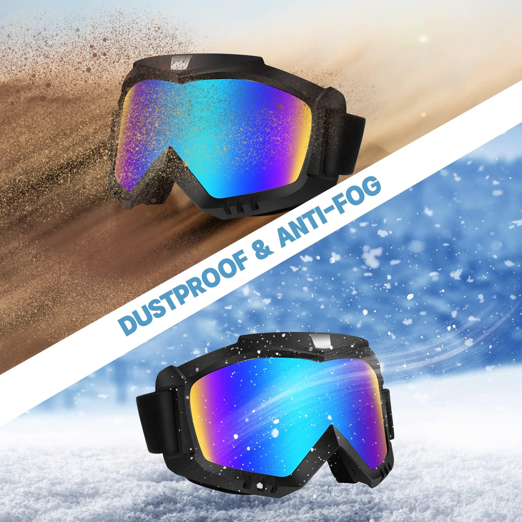 Lievermo lightweight goggles with ABS frame offer comfortable, flexible wear