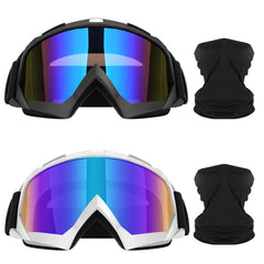 Lievermo motorcycle goggles black front view offering wind protection during rides.