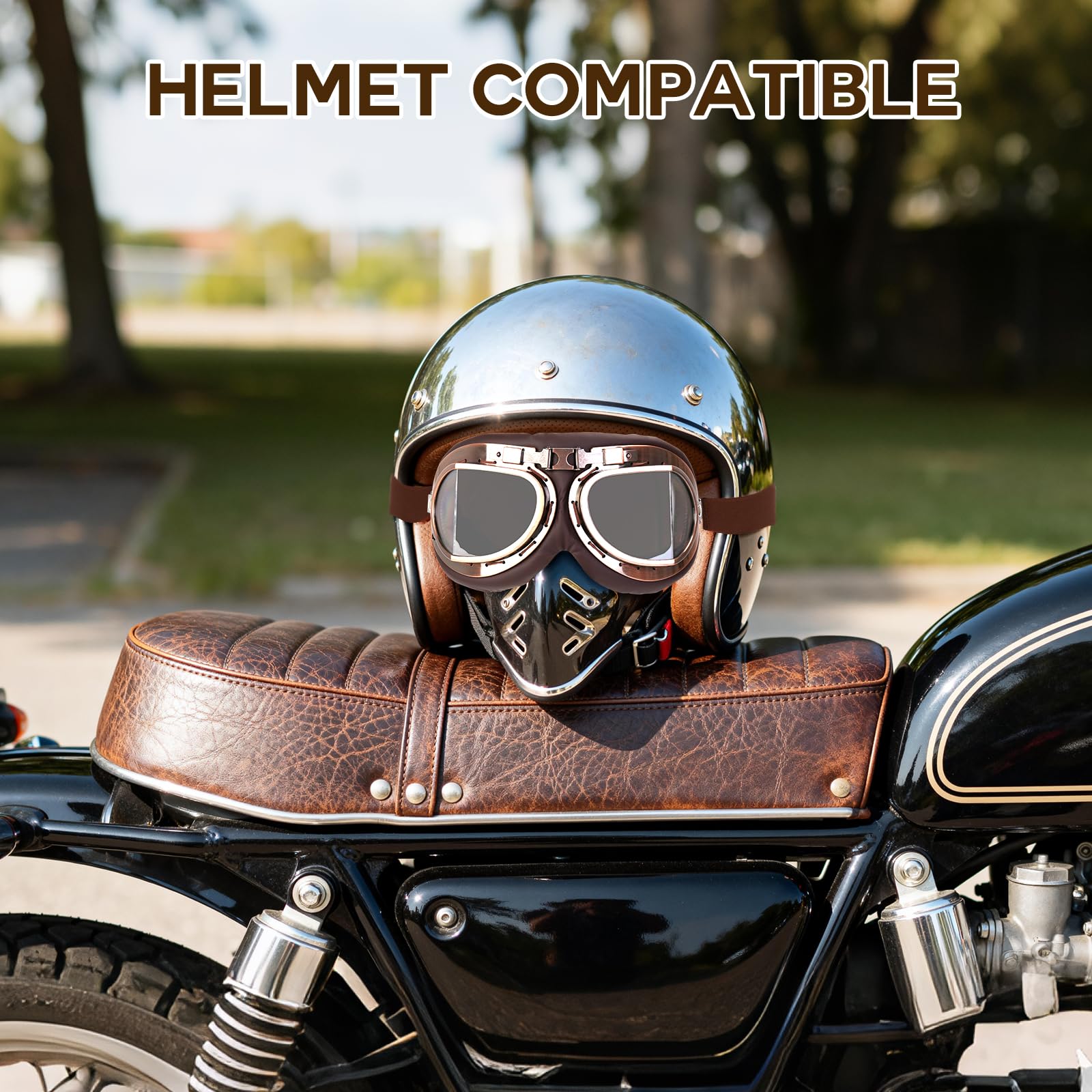 Lievermo Vintage Goggles in action on off-road adventure.