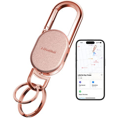 LifeChé keychain rose-gold metal body showcases premium durability for daily carry