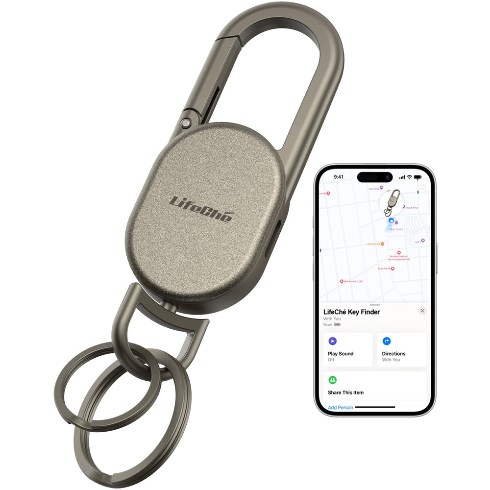 LifeChé keychain anti-loss tracker provides reliable location alerts for everyday keys.