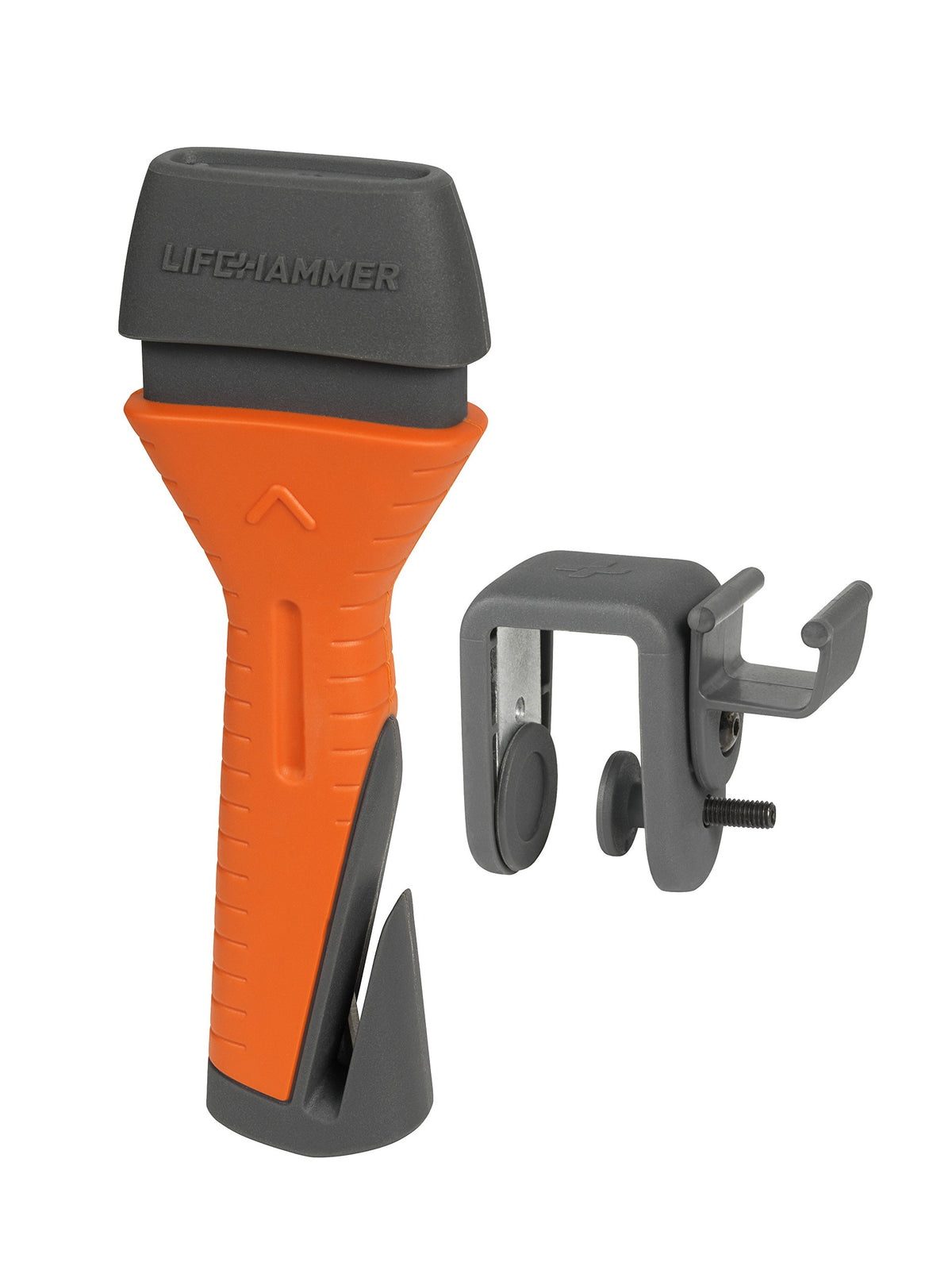 Lifehammer Evolution automatic hammer breaks non-laminated car windows in emergencies