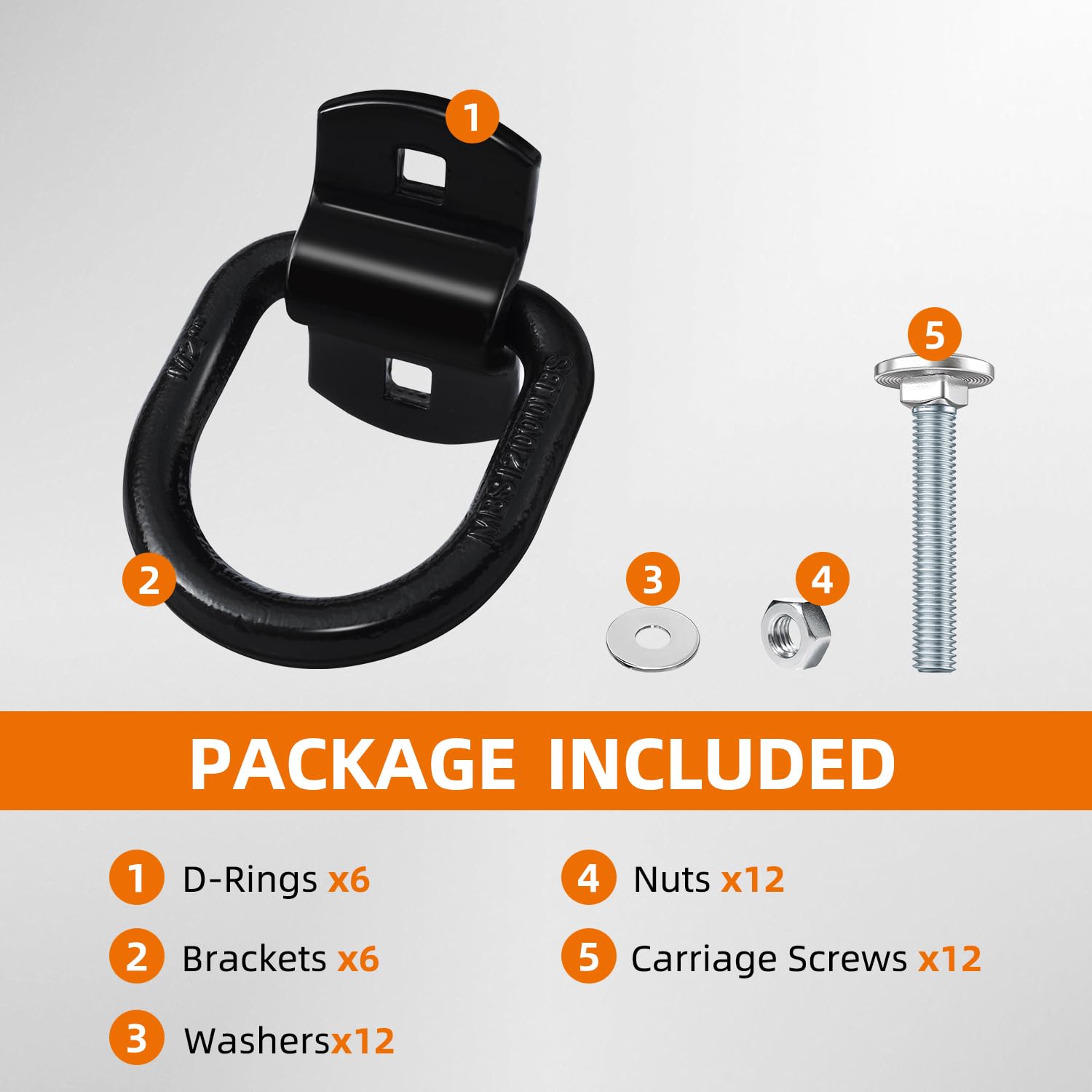 Lifgarfe bolts and screws included for quick installation