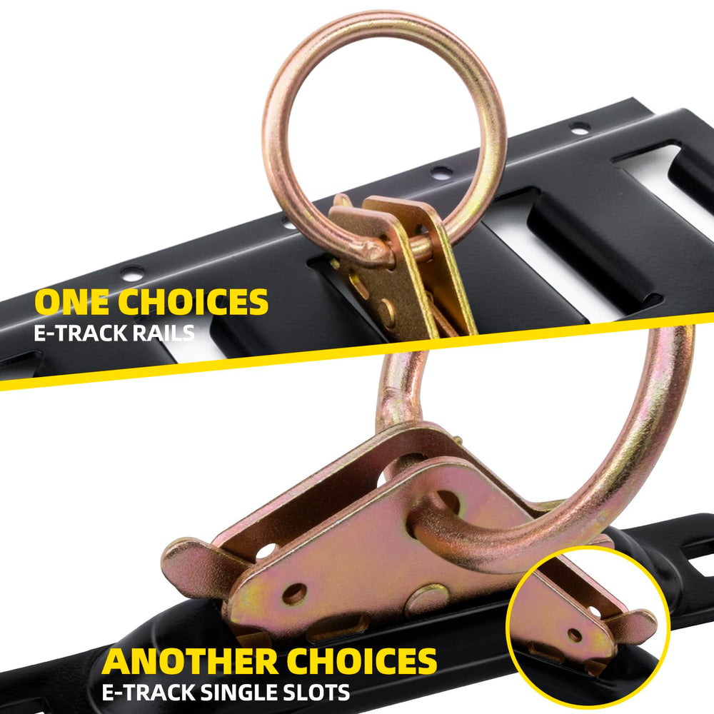lifgarfe E-Track O Ring compatible with hooks and straps
