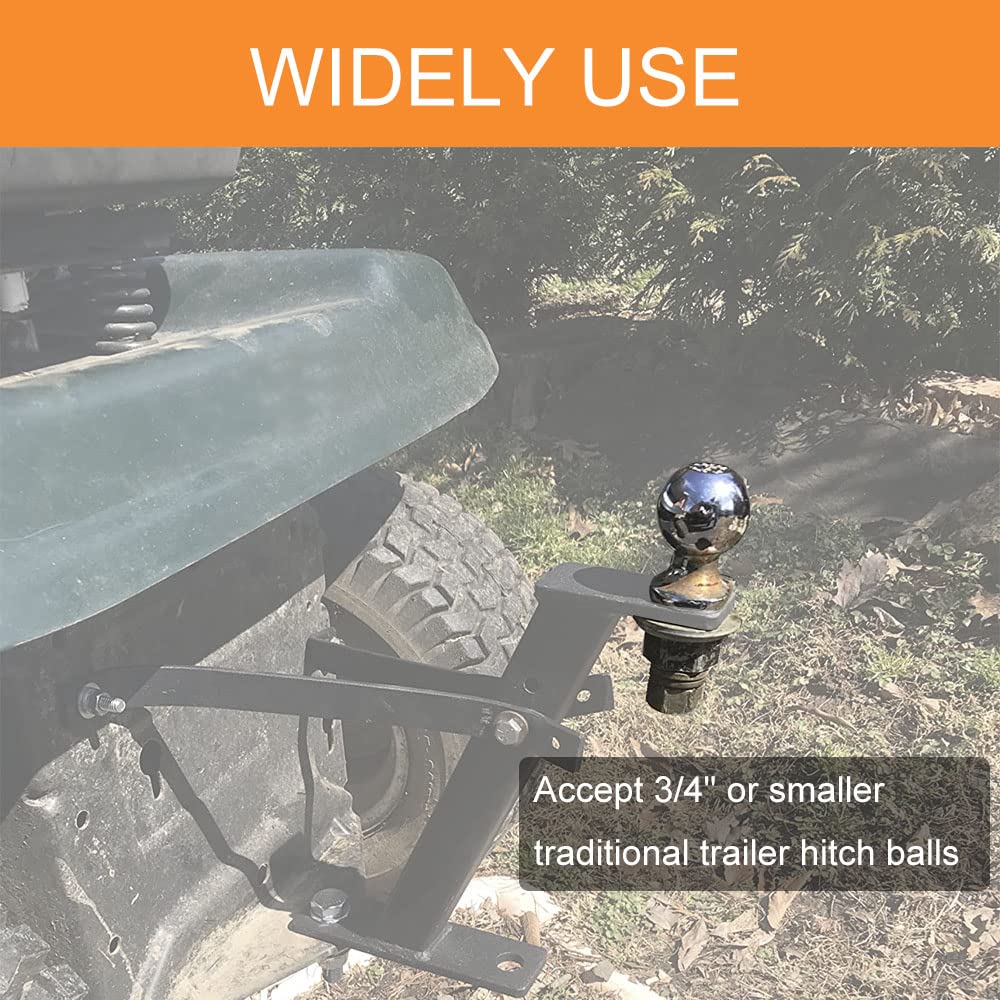 Lifgarfe easy-install bracket mounted on mower for custom fit