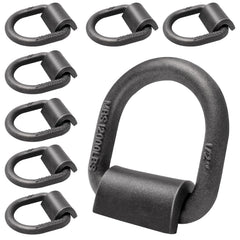 lifgarfe weld-on D-ring 8pc secures cargo on flatbeds and trailers