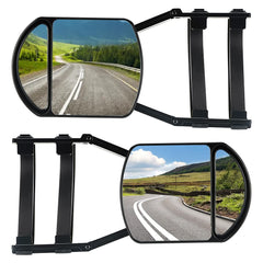 Lifronkit universal clip-on towing mirror for easy fit and broader rear view.