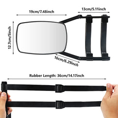 Lifronkit clip-on towing mirrors easy-install design for quick setup without tools.