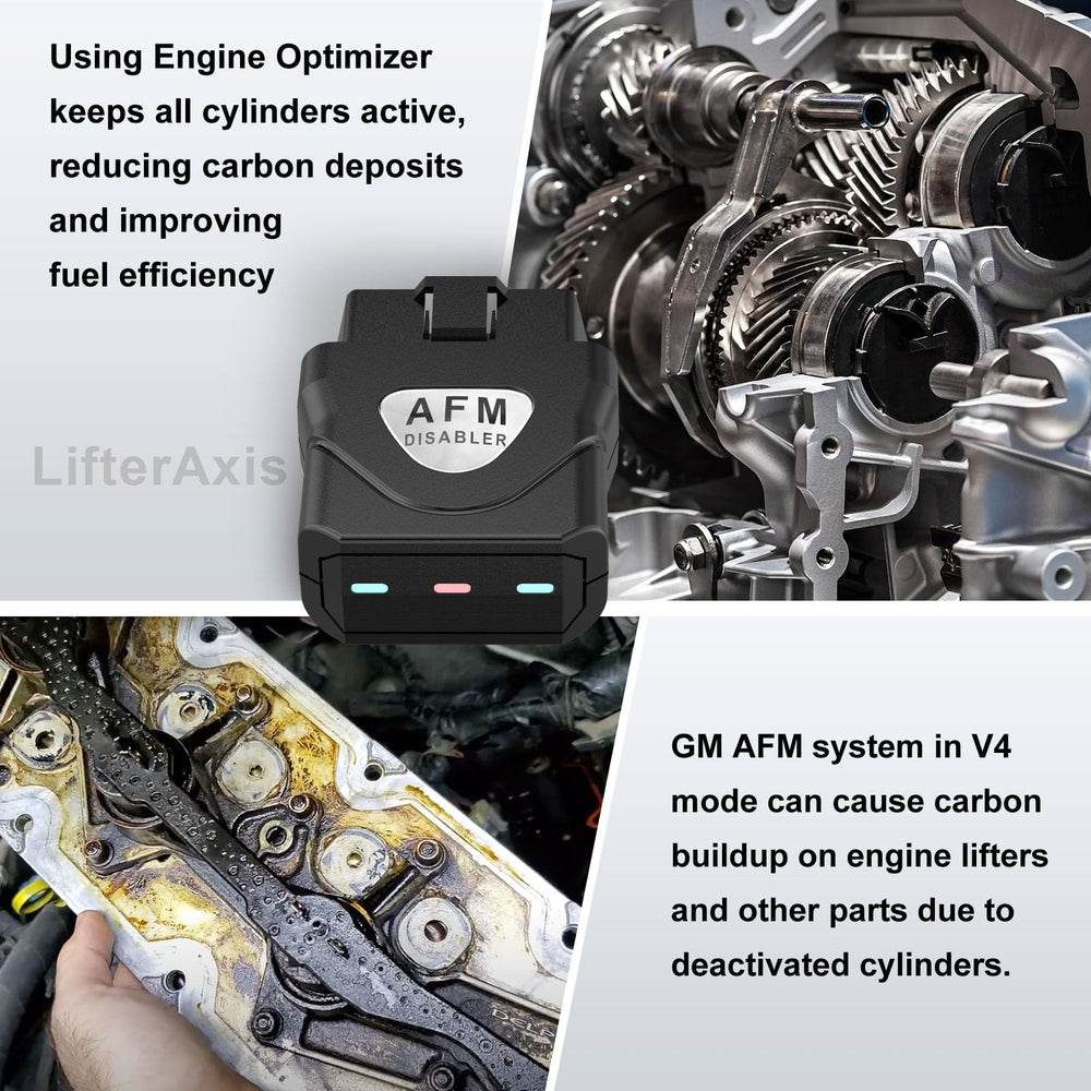 LifterAxis AFM Disabler in use on a running V8 engine.