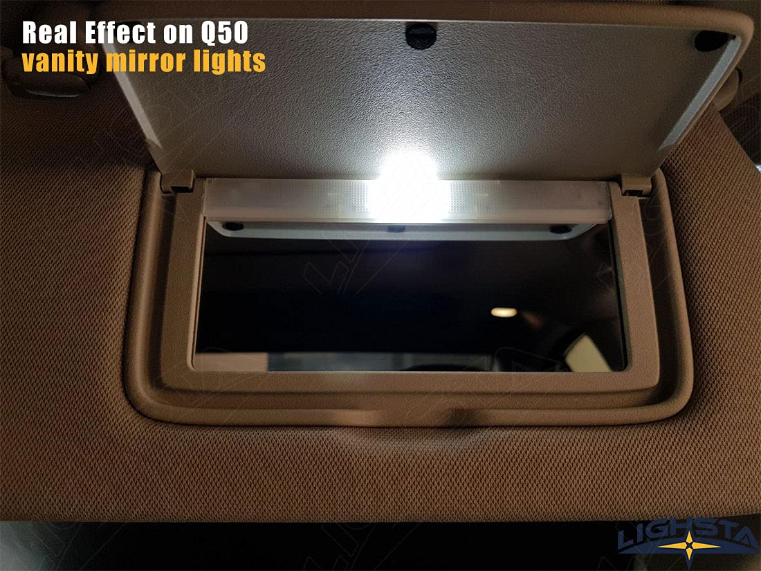 LIGHSTA trunk lights help locate cargo in the Infiniti Q50’s rear storage area.