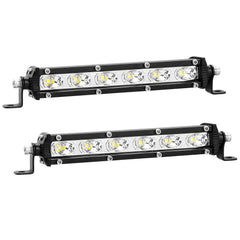 LightBoss Slim LED Bar 7inch front view for clearer nighttime visibility