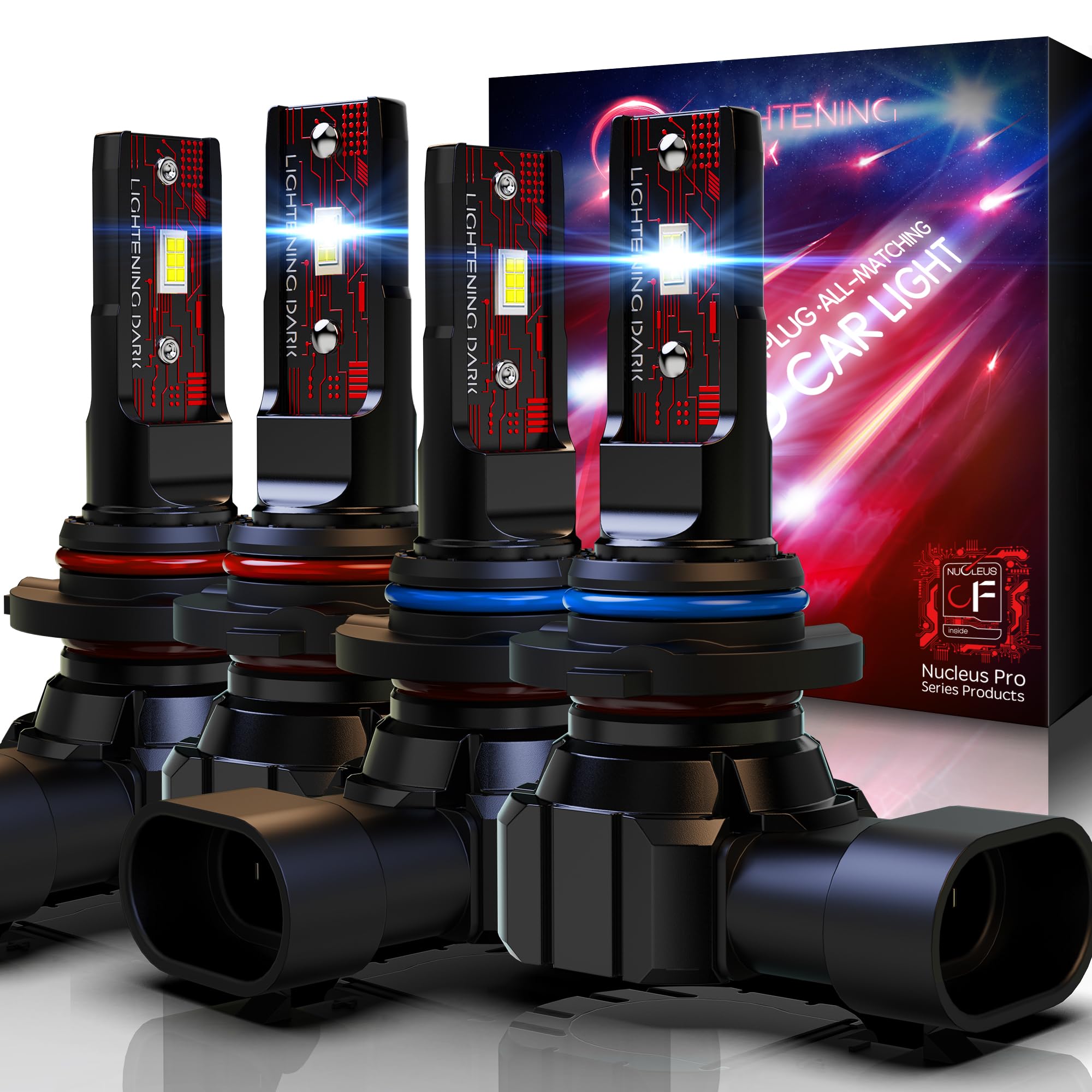 Lightening Dark 9005-9006 fog bulbs deliver bright 6500K xenon white light with a clean beam.