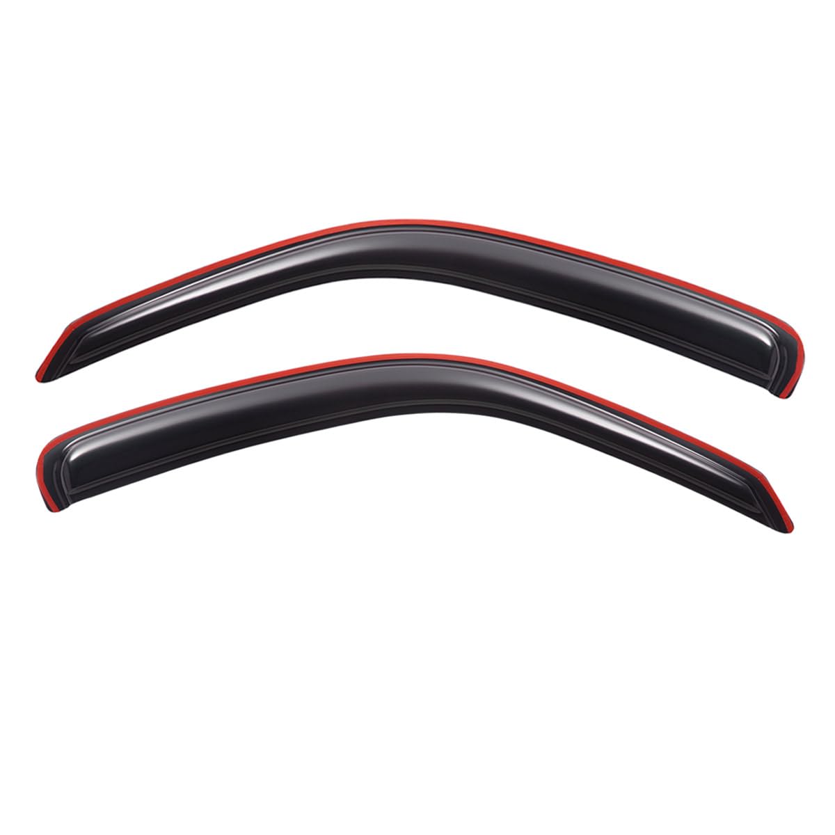 Lightronic Tacoma window visor front-left mounted for UV protection and airflow.