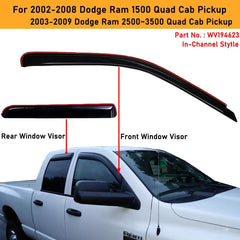 Lightronic window visors rear right smoke curb wind.